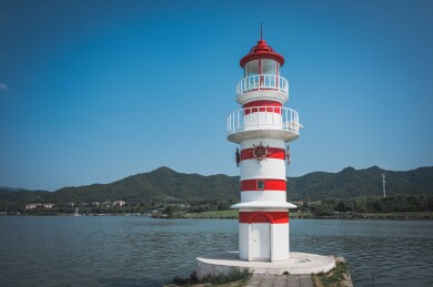 浙江宁波东钱湖灯塔