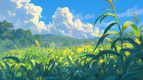 小清新风景插画