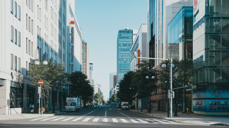 日本北海道札幌城市风光