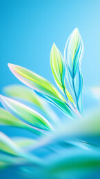 春天田野植物生机勃勃