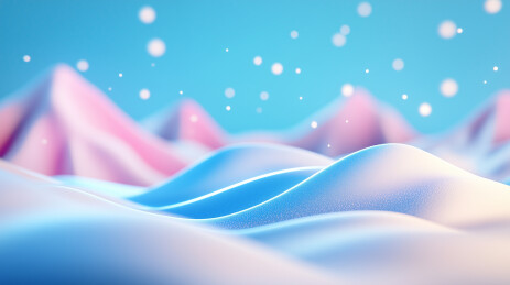 冬日田野被雪覆盖的风景