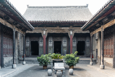 王家大院高家崖敬业堂前院
