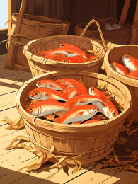 秋天丰收主题插画