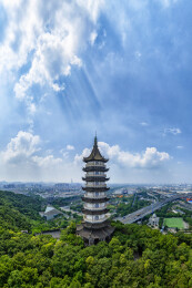 宁波镇海招宝山风景区鳌柱塔