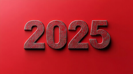 2025年艺术字时间年份背景图