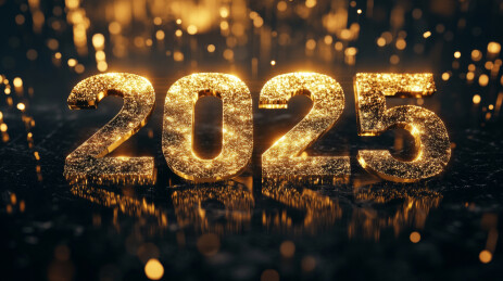 2025年艺术字时间年份背景图