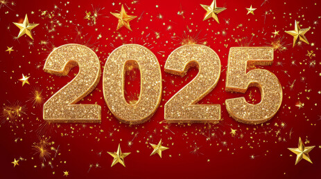 2025年艺术字时间年份背景图