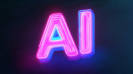 AI文字标识科技背景图
