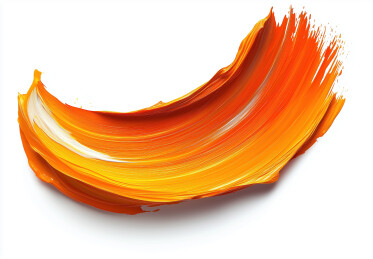 橙色笔刷笔触