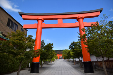 京都伏见稻荷大社大鸟居牌楼