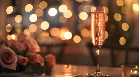 酒杯香槟派对邀请函