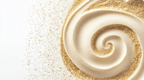 螺旋状沙尘图案