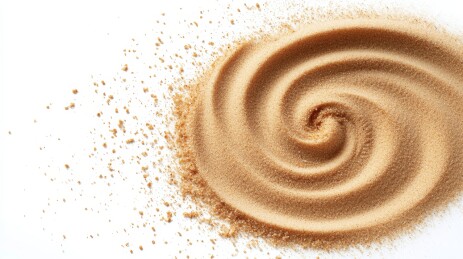 螺旋状沙尘图案