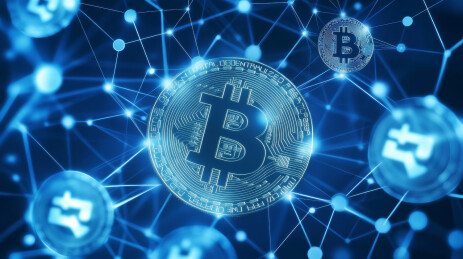 区块链虚拟币概念图