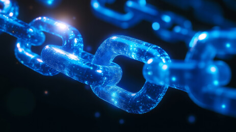 网络区块链概念背景图