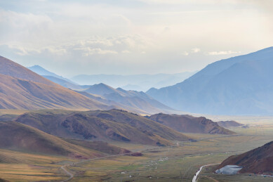中国新疆巴音郭楞奎先达坂风光