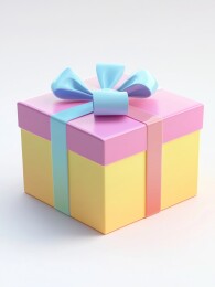 电商购物网购电商元素3D可爱礼盒礼品盒