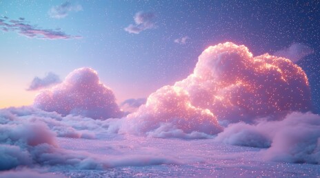 梦幻天空与白雪海洋