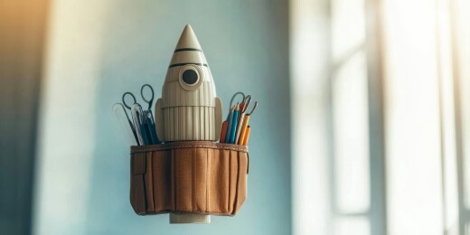 火箭创意笔筒