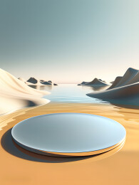 唯美简约科技感电商展台