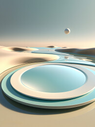 唯美简约科技感电商展台