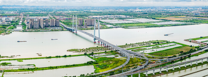 中国广东省广州市南沙区红莲大桥