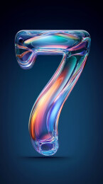 3D数字7字体特效倒计时背景