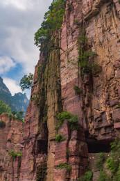 河南安阳市林州太行山万仙山景区郭亮村峡谷