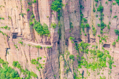 河南安阳市林州太行山万仙山景区郭亮村峡谷