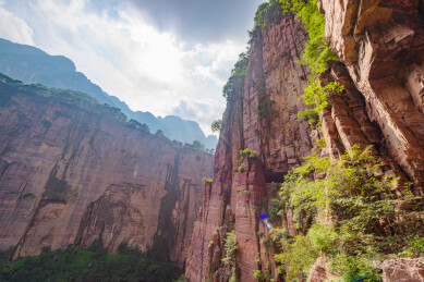 河南安阳市林州太行山万仙山景区郭亮村峡谷