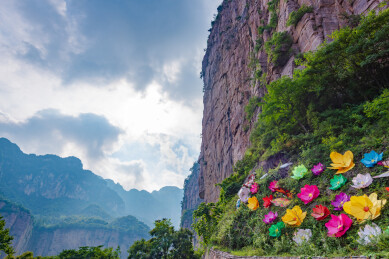 河南安阳市林州太行山万仙山景区郭亮村峡谷