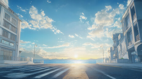 发光城市街道背景