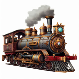 老式蒸汽机火车头