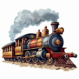 老式蒸汽机火车头