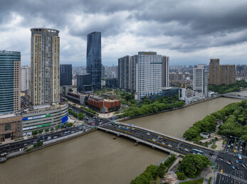 宁波三江口航拍