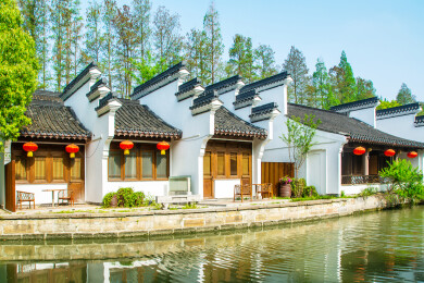 江苏南京水街江南传统建筑