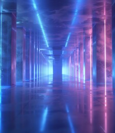 未来派科幻走廊