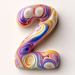 彩色创意3D字母Z设计