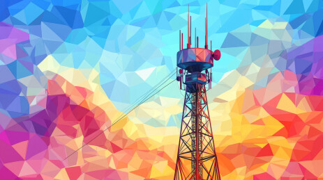 卫星通信概念背景图