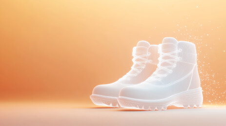 发光虚拟靴子橙色