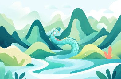 美丽的风景插画