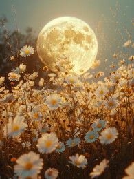 月光下的花朵