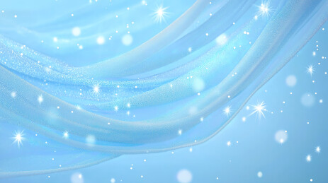 蓝色的华丽纱帘背景图