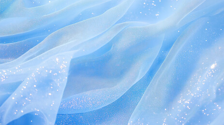 蓝色的华丽纱帘背景图