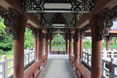 惠州西湖丰渚园建筑景观