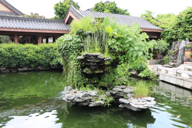 惠州西湖丰渚园建筑景观