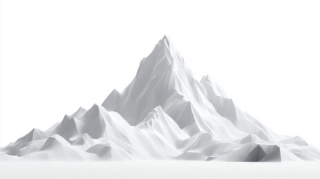 冰雪覆盖的山顶雪山场景主题