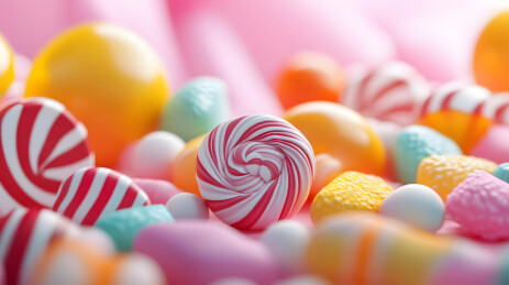 卡通彩色棒棒糖