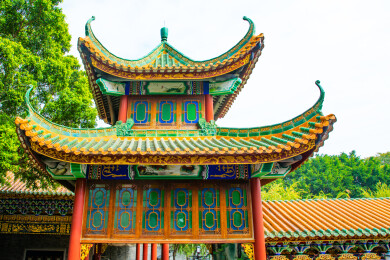 广东省广州番禺南粤苑园林建筑