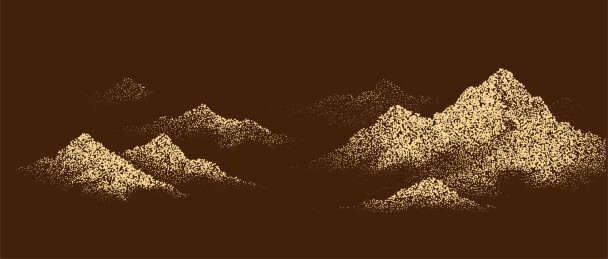 山脉粒子沙画